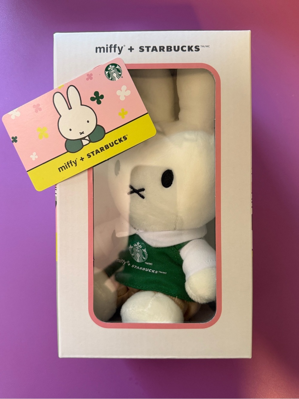 miffy x Starbucks Plush Bunny in White + Green